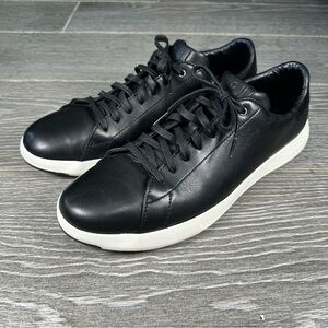 Cole Haan Grand Pro Sneaker Black Leather Lace Up Shoe Men’s Size 12M